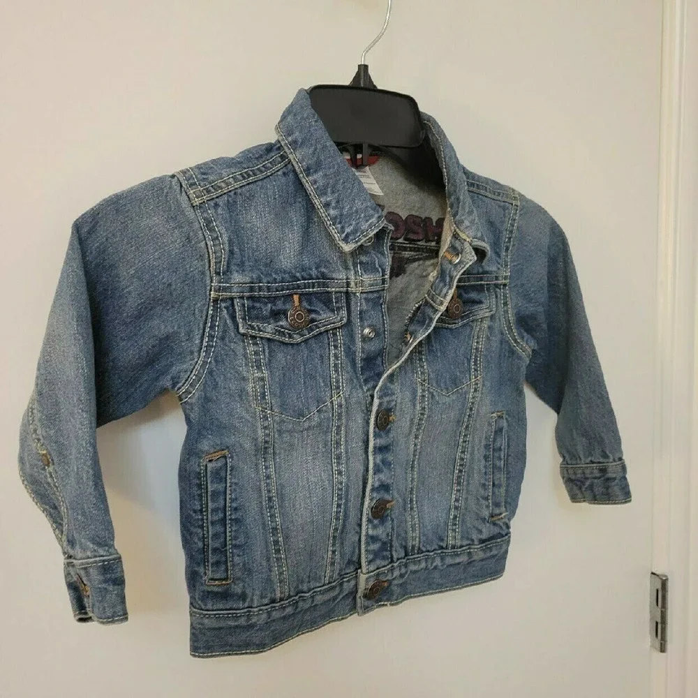 3/$30 VTG OSHKOSH BGOSH Western Denim Jacket Size 3T